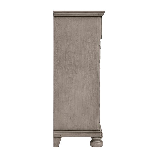 Signature Design by Ashley Lettner 5-Drawer Chest of Drawers in Light Gray