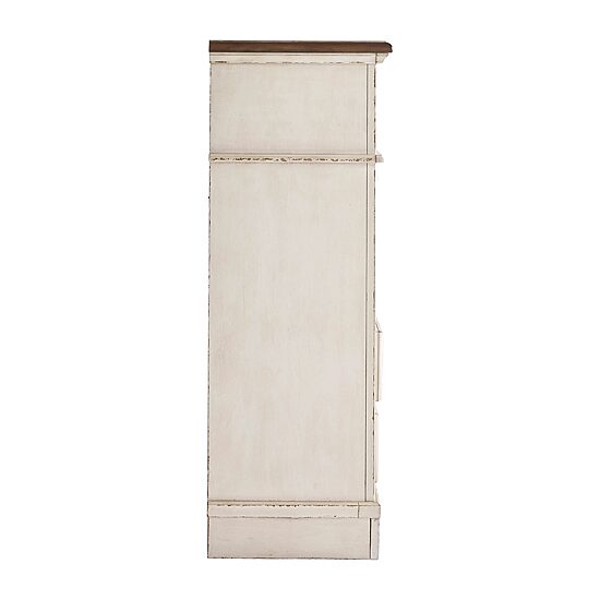 Signature Design by Ashley Realyn Youth 48" 5-Drawer Chest of Drawers in Chipped White