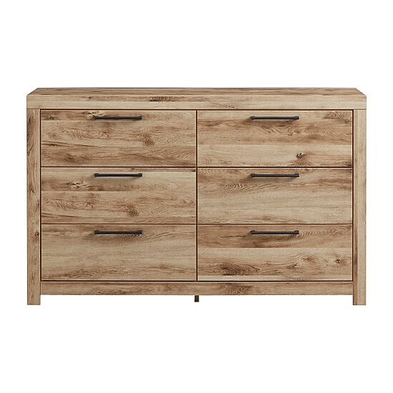 Signature Design by Ashley Hyanna 6-Drawer Dresser in Tan Brown