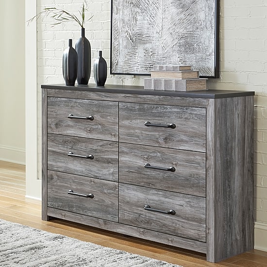 Signature Design by Ashley Bronyan 6-Drawer Dresser in Dark Gray