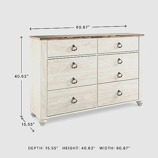 Signature Design by Ashley® Smithfield 6 Drawer Dresser