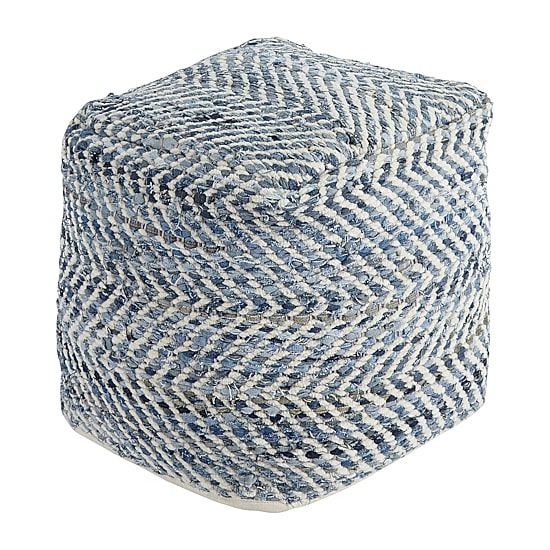 Signature Design by Ashley® Chevron Pouf Ottoman