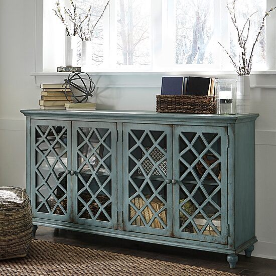 Signature Design by Ashley® Mirimyn Storage Accent Cabinet with Four Lattice Doors