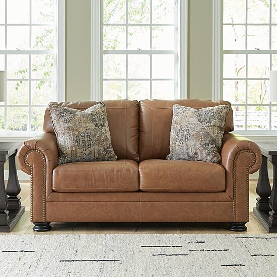 Signature Design By Ashley® Carianna Leather Loveseat