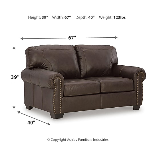Signature Design By Ashley® Colleton Leather Loveseat