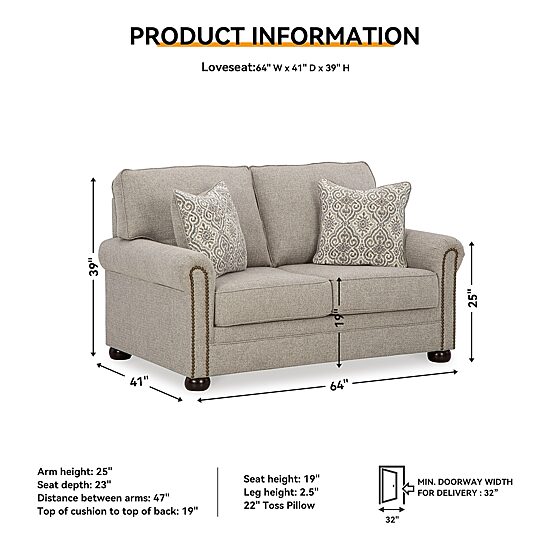 Signature Design By Ashley® Gaelon Loveseat