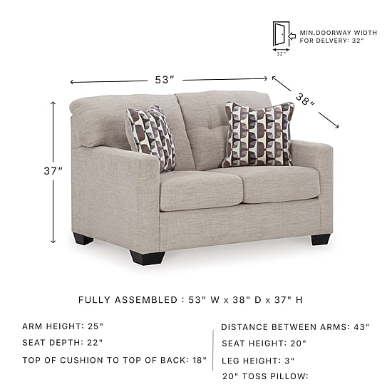 Signature Design By Ashley® Mahoney Loveseat