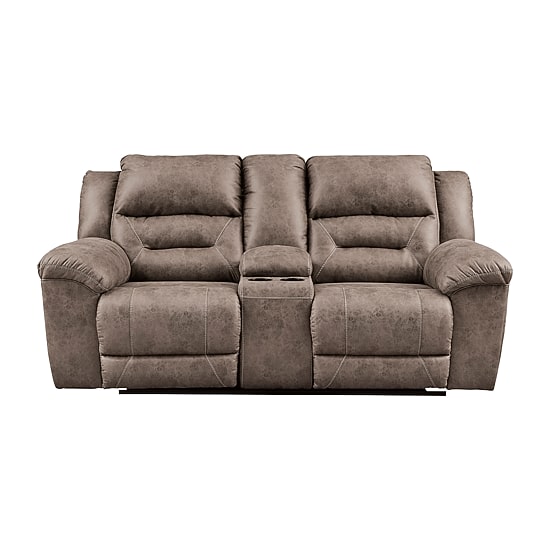 Signature Design by Ashley® Stoneland Manual Reclining Loveseat with Console