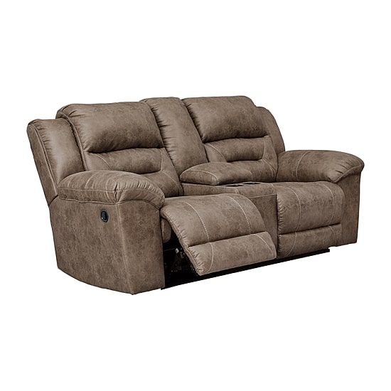 Signature Design by Ashley® Stoneland Manual Reclining Loveseat with Console