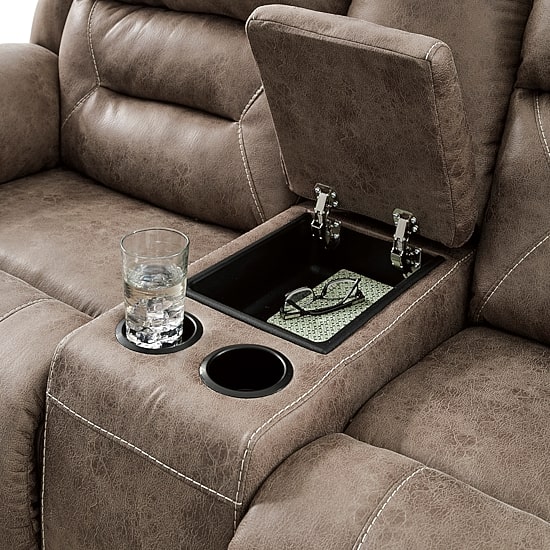 Signature Design by Ashley® Stoneland Manual Reclining Loveseat with Console