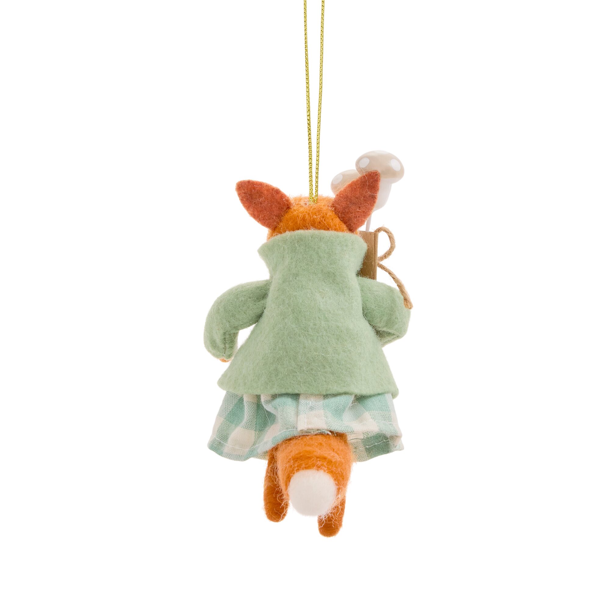North Pole Trading Co. Wool Felt Fox Christmas Ornament