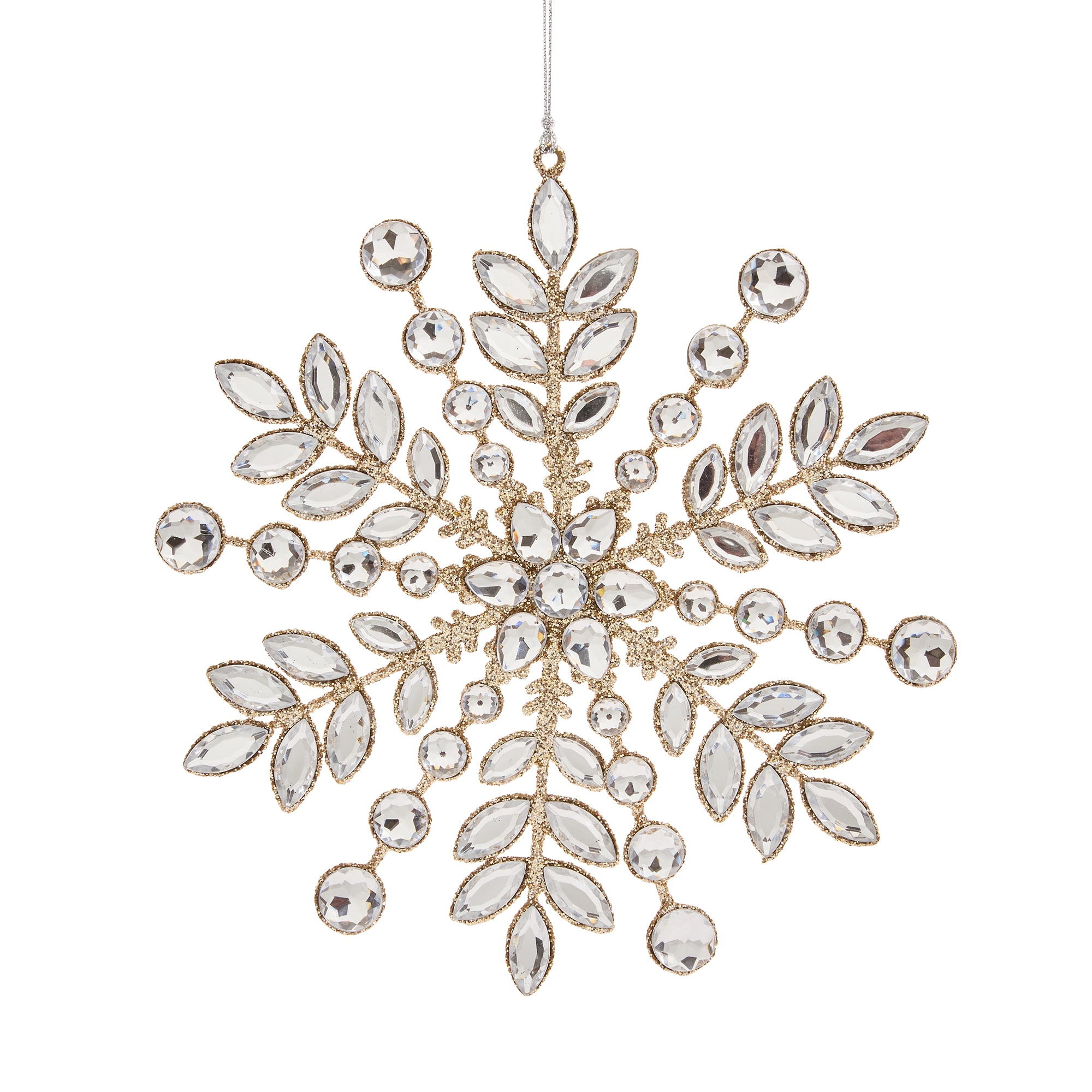 North Pole Trading Co. Metal Snowflake Christmas Ornament