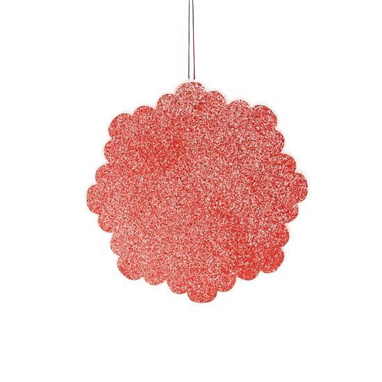 North Pole Trading Co. Styrofoam Snowflake Christmas Ornament