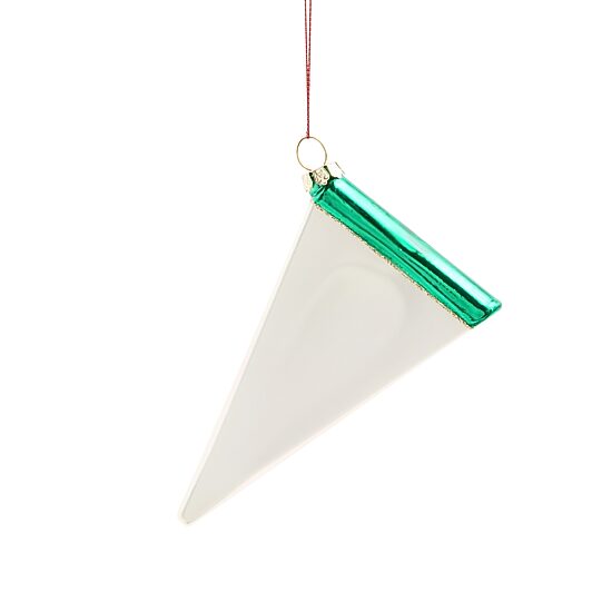 North Pole Trading Co. Glass Flag Christmas Ornament