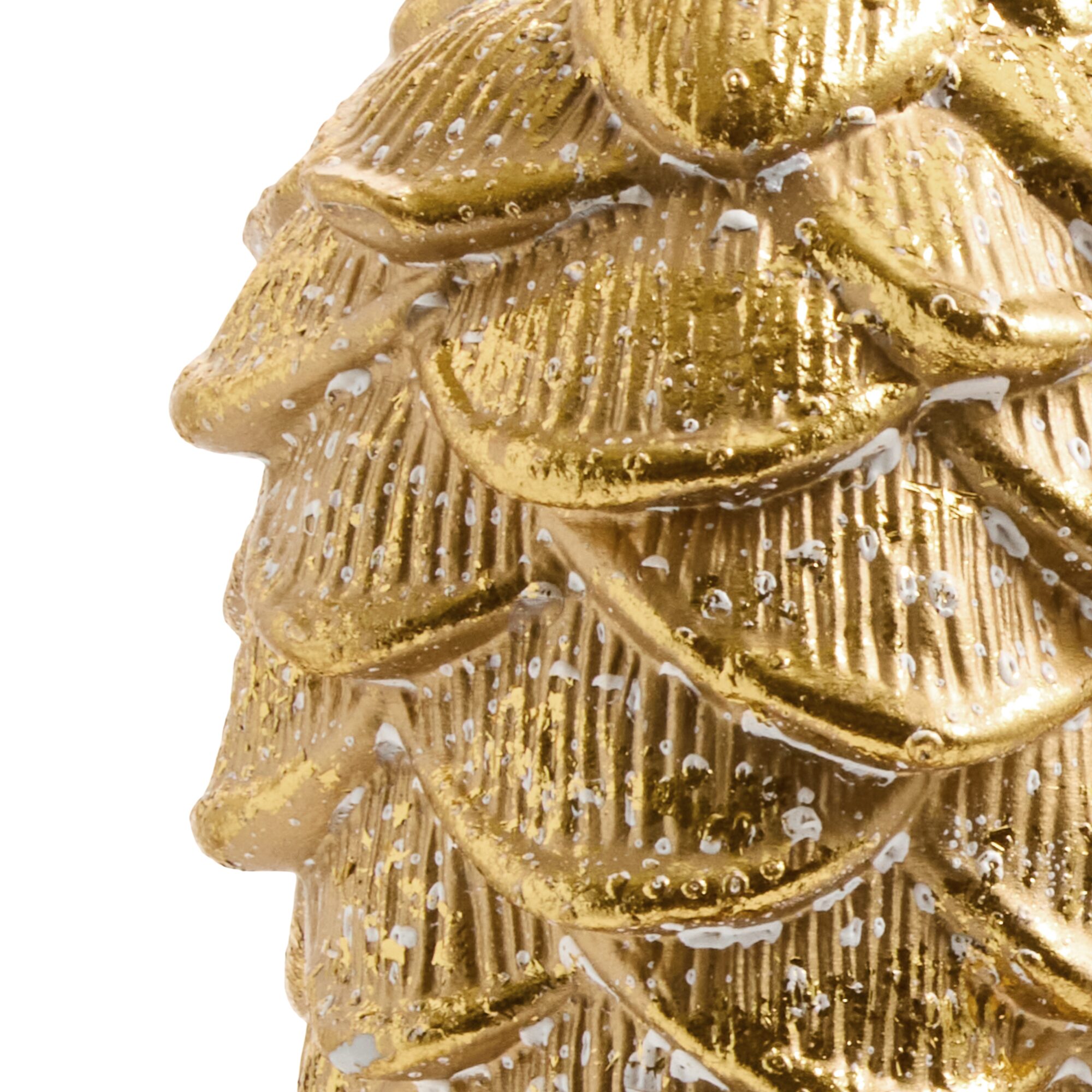 North Pole Trading Co. Gold Pinecone 2-pc. Christmas Ornament