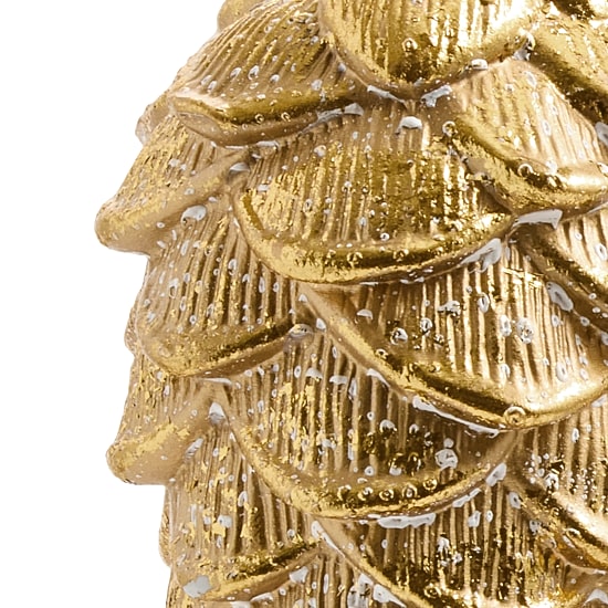 North Pole Trading Co. Gold Pinecone 2-pc. Christmas Ornament