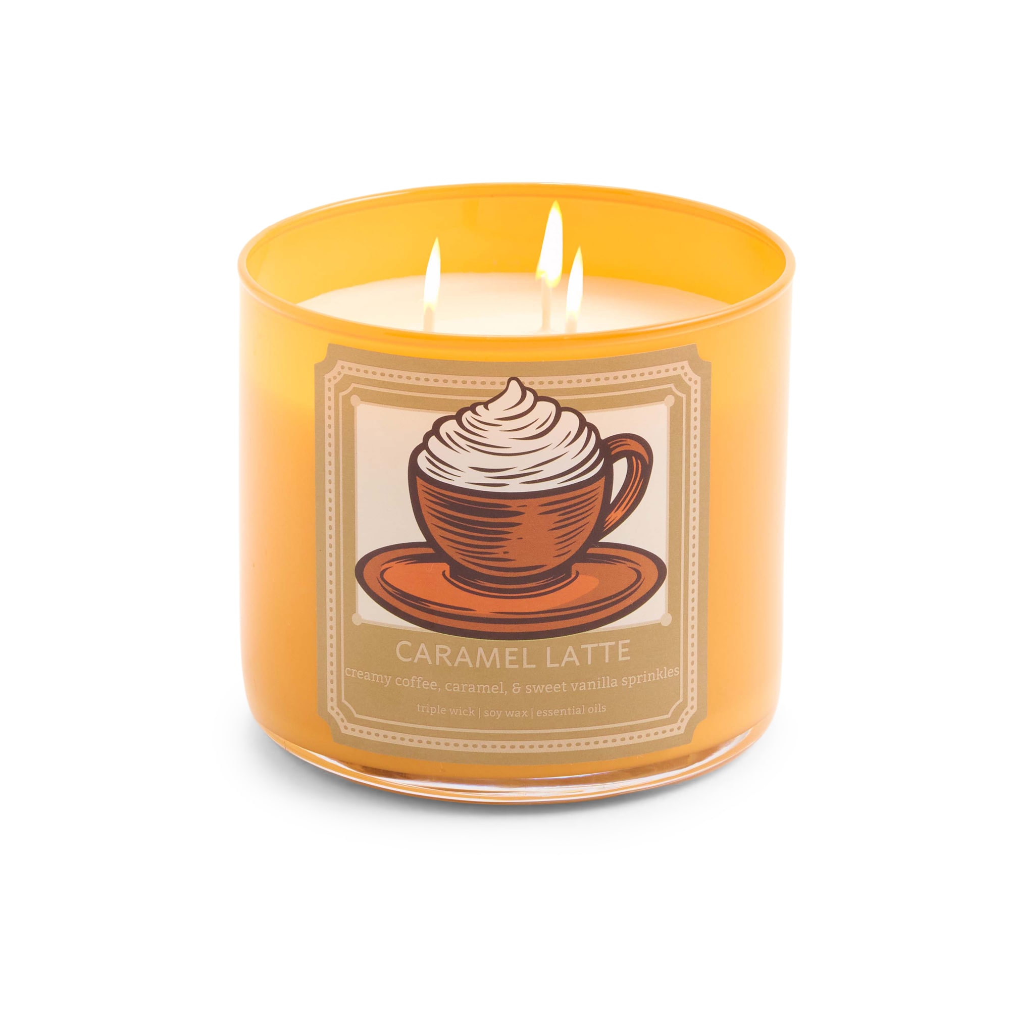 Distant Lands Caramel Latte 3-Wick Scented Jar Candle