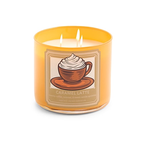 Distant Lands Caramel Latte 3-wick Scented Jar Candle