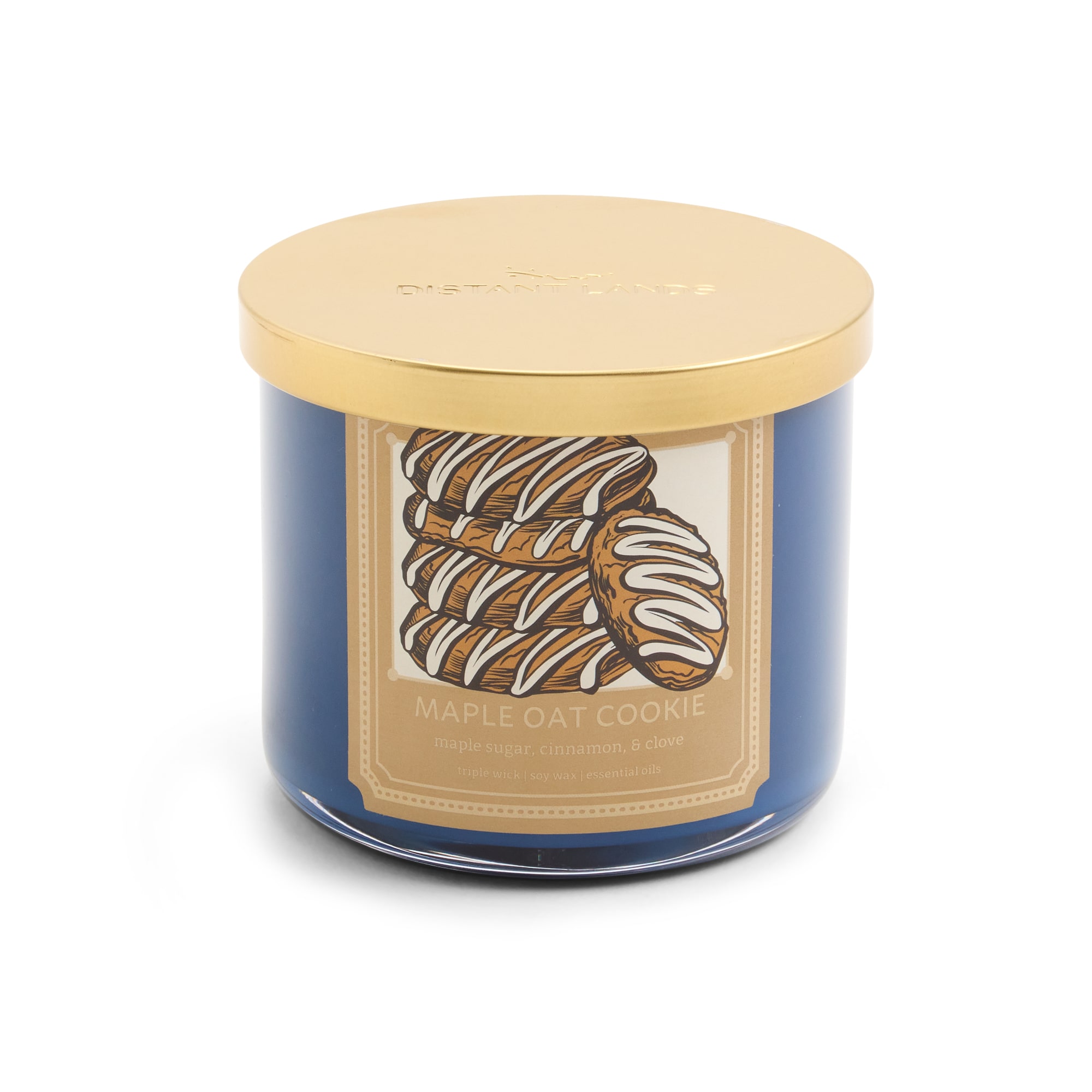 Distant Lands Maple Oat Cookie 3-Wick Scented Jar Candle
