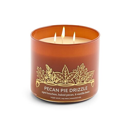 Distant Lands Pecan Pie Drizzle 3-wick Scented Jar Candle