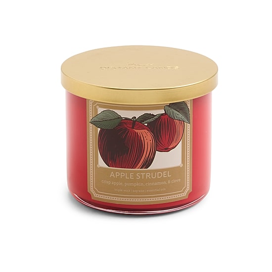 Distant Lands Apple Strudel 3-Wick Scented Jar Candle