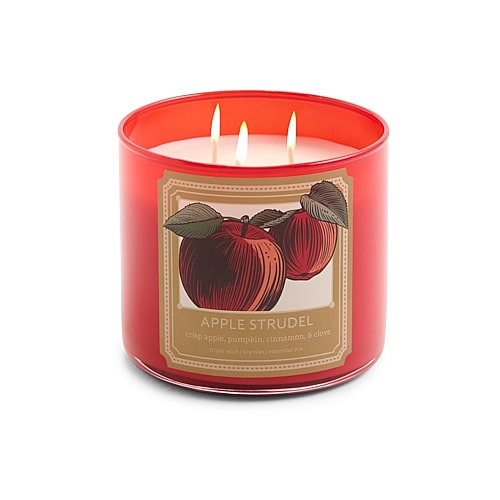 Distant Lands Maple Glazed Waffle 3-wick Scented Jar Candle In Apple Strudel