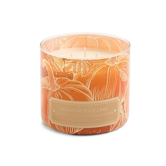 Distant Lands 14oz Pumpkin Spice Cake 3-Wick Scented Jar Candle
