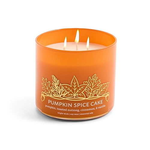 Distant Lands Pumpkin Spice Cake 3-wick Scented Jar Candle