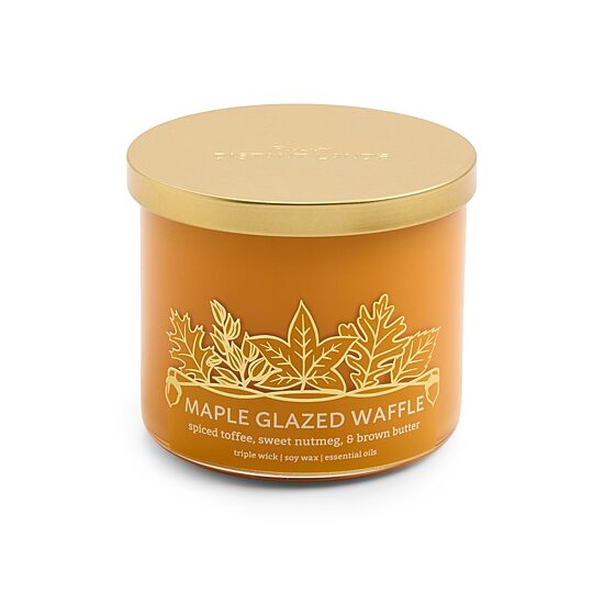 Distant Lands 14oz Maple Glazed Waffle 3-Wick Scented Jar Candle