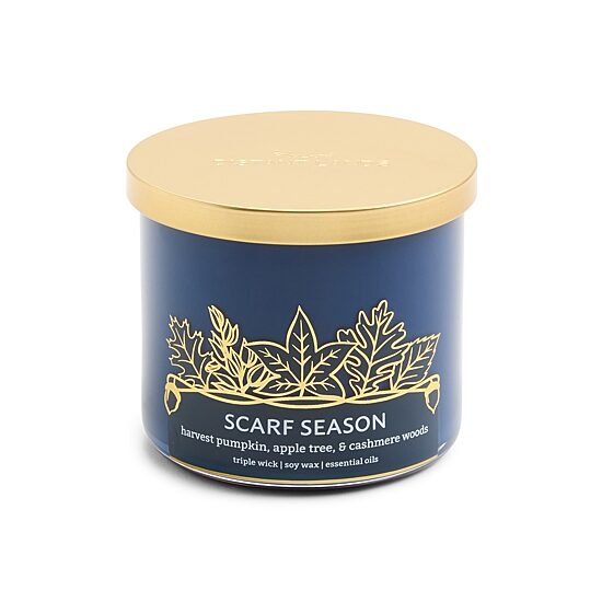 Distant Lands 14oz Scarf Season 3-Wick Scented Jar Candle