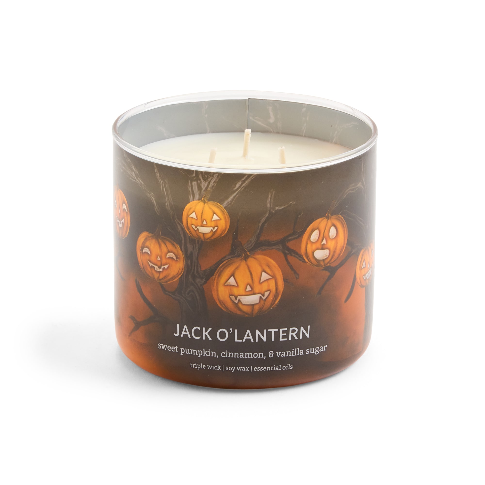 Distant Lands Jack O Lantern 3-Wick Scented Jar Candle