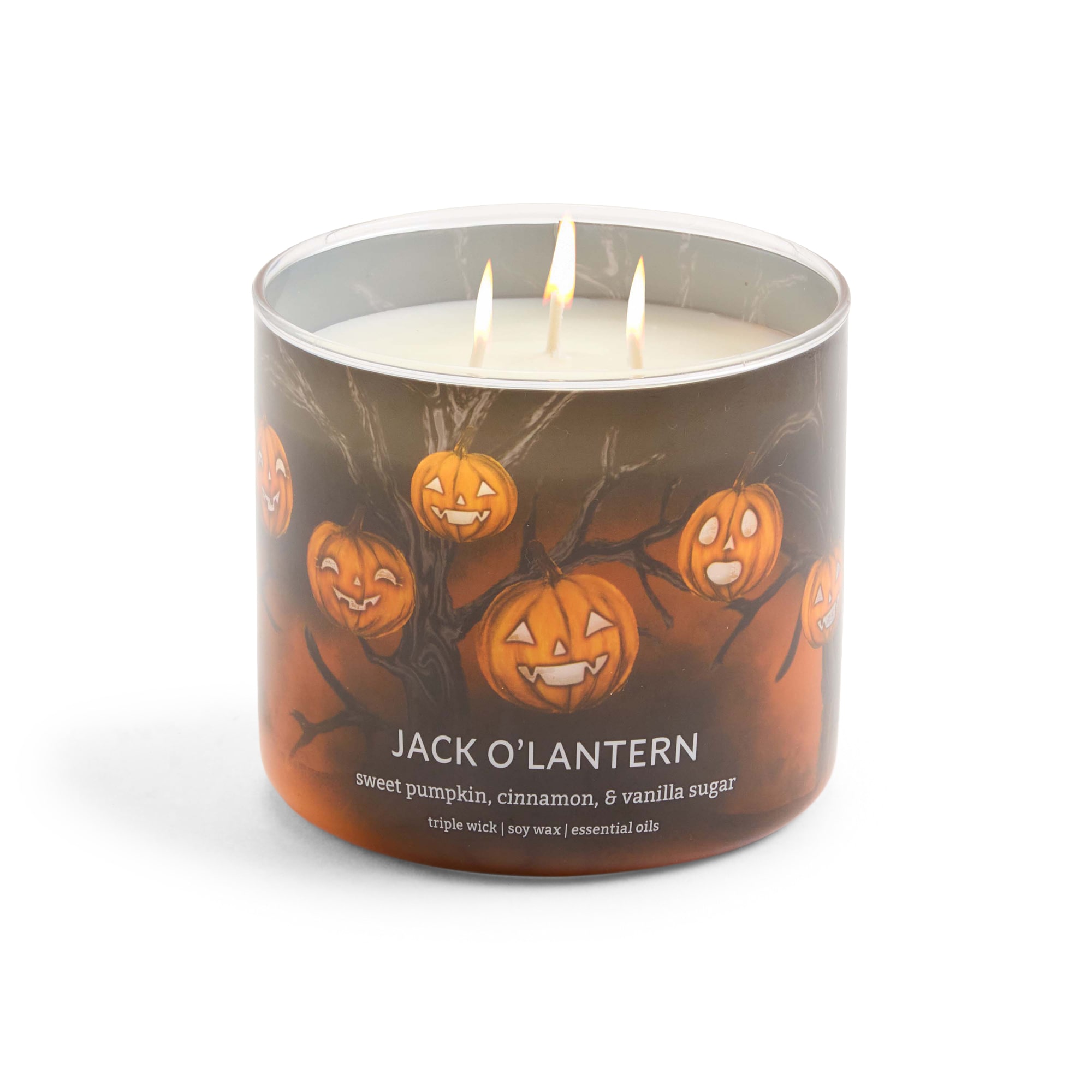 Distant Lands Jack O Lantern 3-Wick Scented Jar Candle