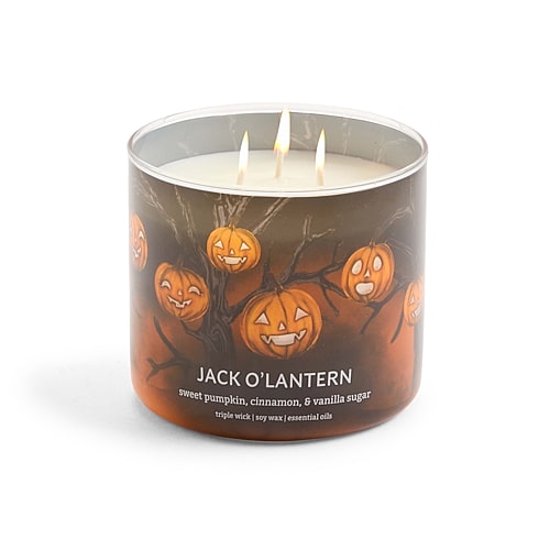 Distant Lands Jack O Lantern 3-wick Scented Jar Candle