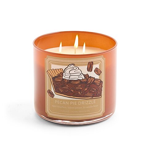 Distant Lands Pecan Pie Drizzle 3-wick Scented Jar Candle