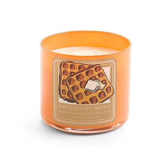 Distant Lands 14oz Maple Glazed Waffle 3-Wick Scented Jar Candle