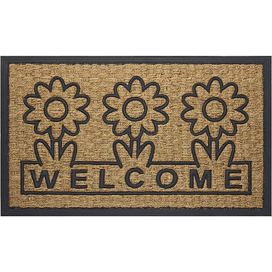 Achim Welcome Daisies Coir 18"X30" Doormat