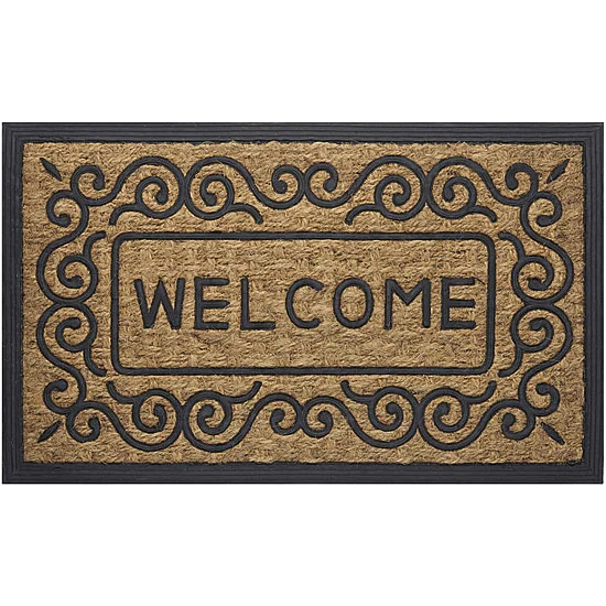 Achim Scrolls Scroll Rectangular Doormat