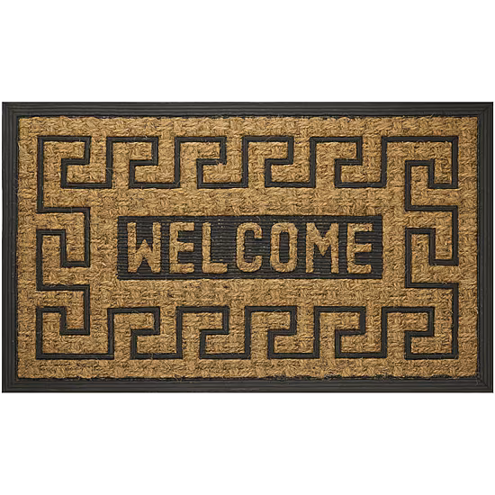 Achim Welcome Key Scroll Coir 18"X30" Doormat