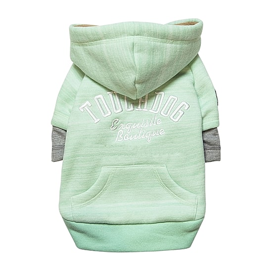 Touchdog Hampton Beach Designer Ultra Soft Sand-Blasted Cotton Pet Dog Hoodie Sweater