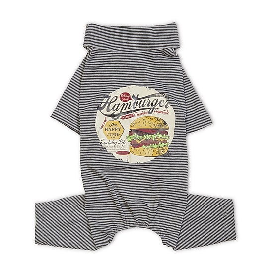 Touchdog Onesie Lightweight Breathable Printed Full Body Pet Dog T-Shirt Pajamas