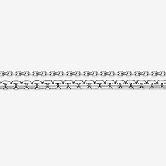 Mens Stainless Steel 22 Inch Link Chain Necklace