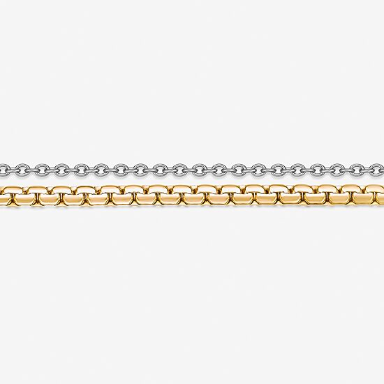 Mens Stainless Steel 22 Inch Link Chain Necklace
