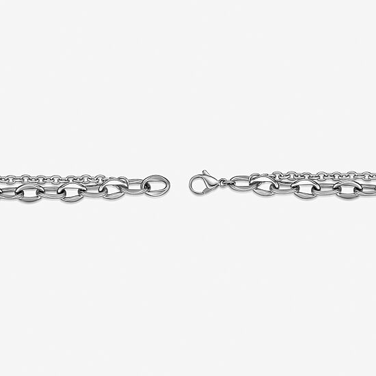 Mens Stainless Steel 22 Inch Link Chain Necklace