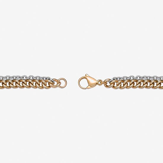 Mens Stainless Steel 22 Inch Curb Chain Necklace