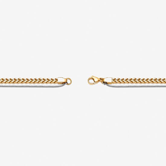Mens Stainless Steel 22 Inch Wheat Chain Necklace