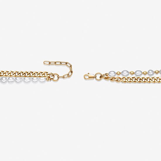 Mens Stainless Steel 24 Inch Bead Chain Necklace