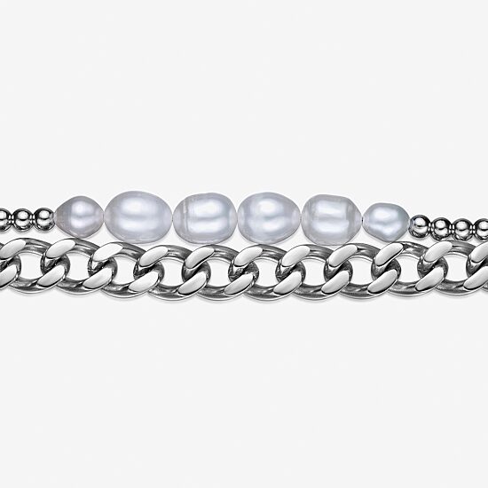 Mens Stainless Steel 24 Inch Bead Chain Necklace