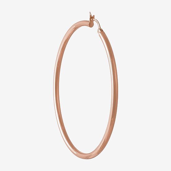 Womens 14K Gold Over Silver Sterling Silver 65mm Hoop Earrings
