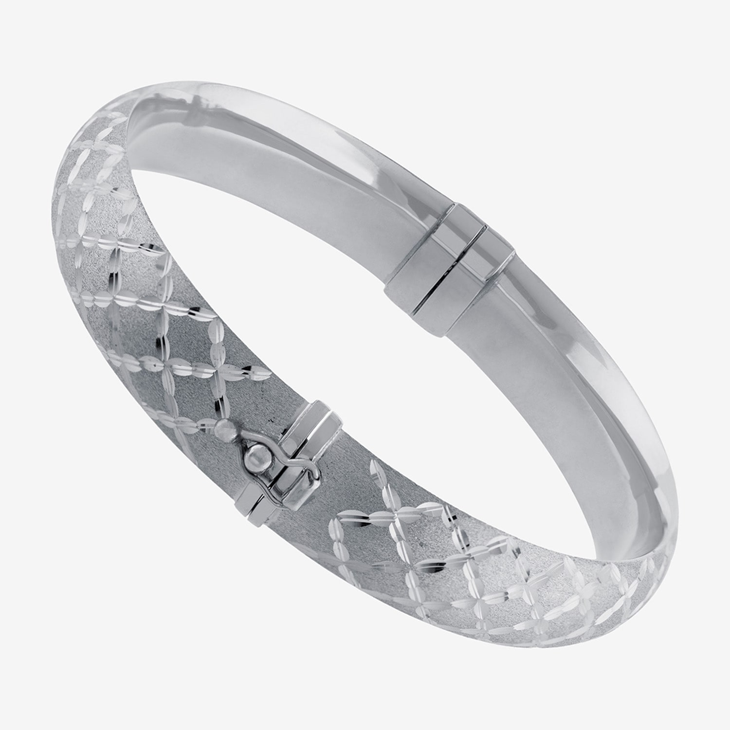 Womens Sterling Silver Bangle Bracelet