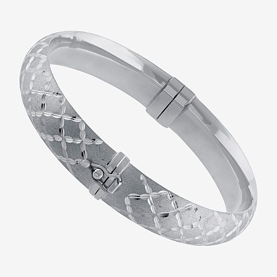 Womens Sterling Silver Bangle Bracelet